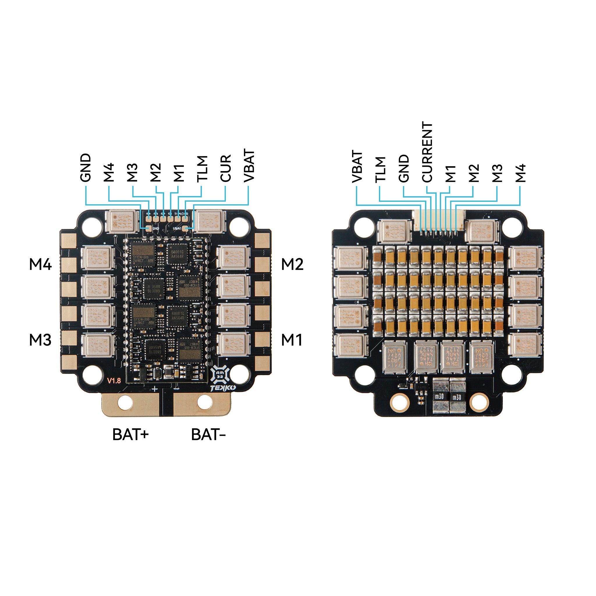 Tekko32 F4 Metal 4in1 65A ESC (AM32)