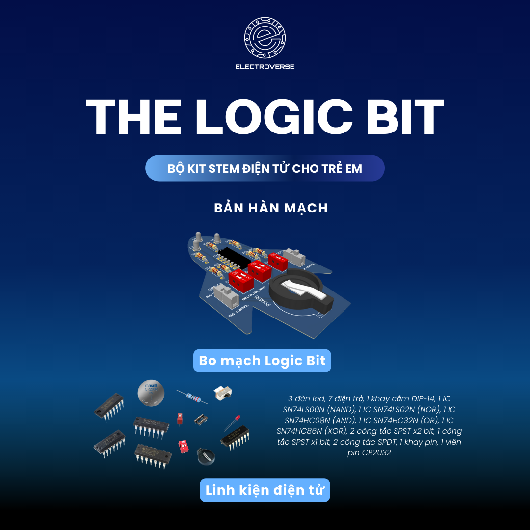 Logic Bit - STEM Electronics Logic Gates Kit for Students & College Students view 3
